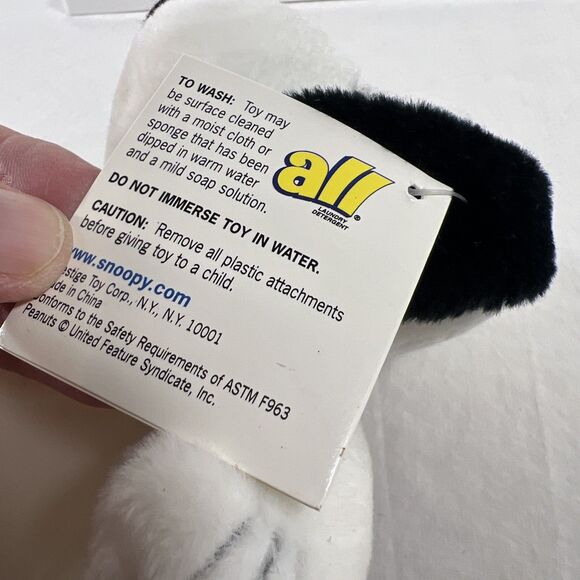 All Detergent - 50 Peanuts Celebration - Snoopy Plush - With Tag - VTG - Picture 8 of 11